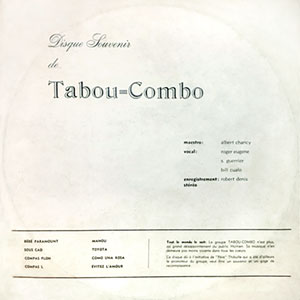 Disque Souvenir de Tabou-Combo